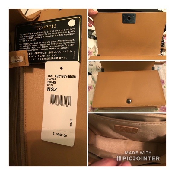 SOLD @PAYPAL AUTH CHANEL NEW MEDIUM BOY CHEVRON - Picture 8 of 8